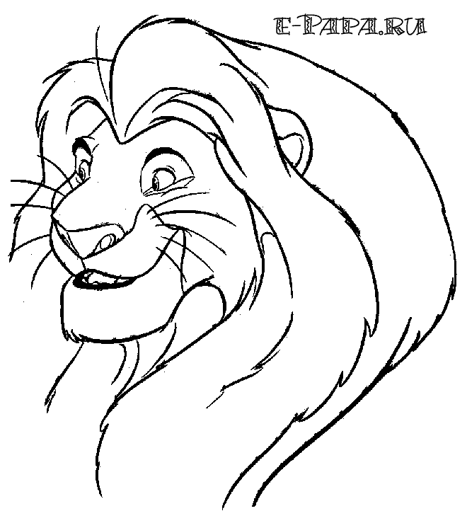 Ausmalbilder für Kinder Mufasa Ausmalbilder für Kinder Mufasa