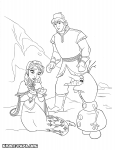 Kristoff, Olaf und Anna