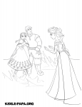 Kristoff, Elsa und Anna