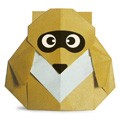 Origami Waschbär