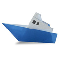 Origami segelboot